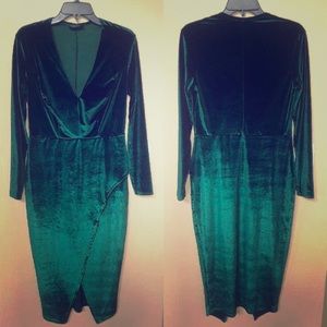 Green Velvet Dress